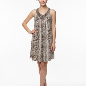 Victoria's Secret Bra Top Snake Print Sleeveless Stud Neckline Women S Dress
